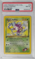 V1717: 2000: Koga's Koffing: 48/132: 1ST Edition: Gym Challenge: PSA: 8: NM-MT: 102261221